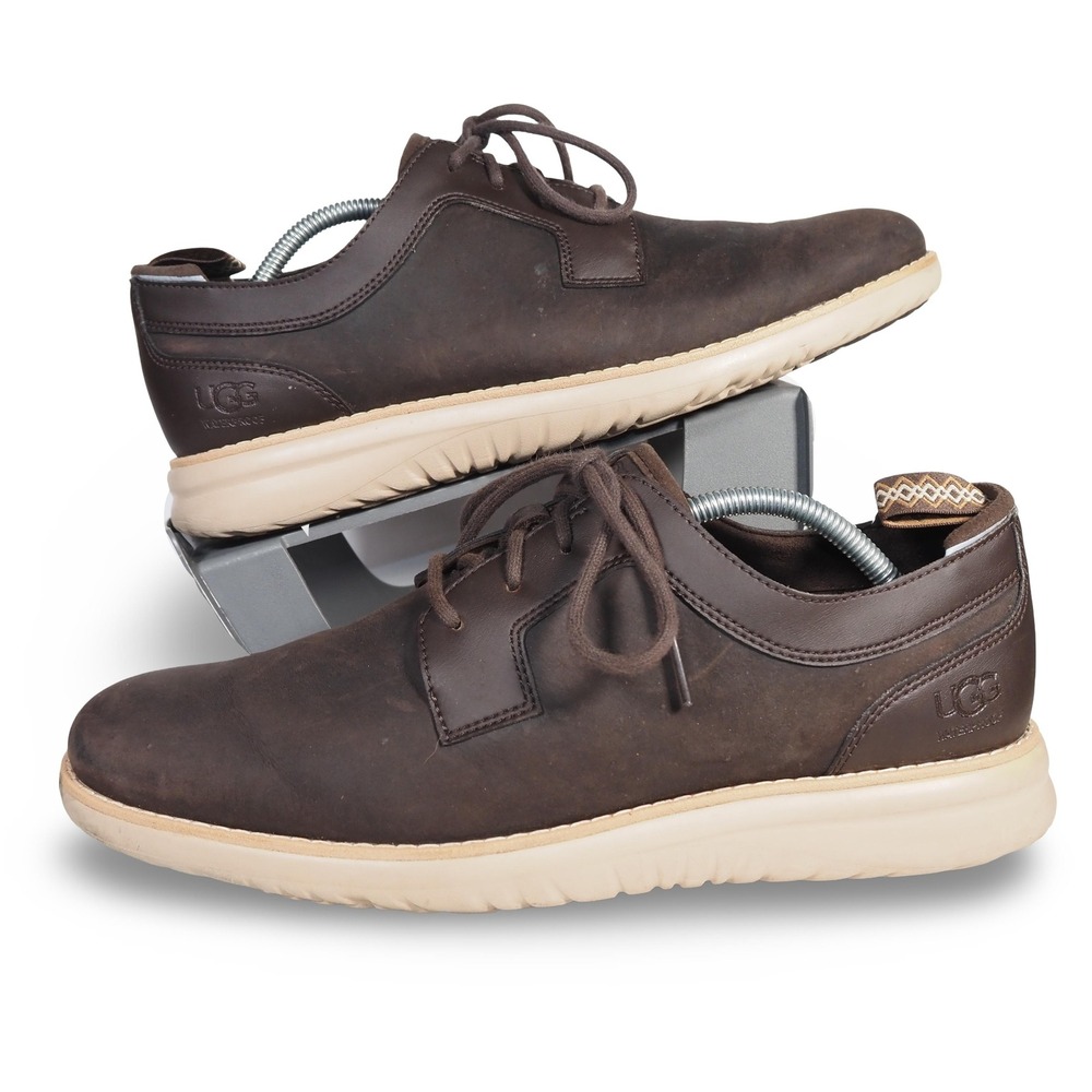 UGG Union Derby Hyperweave Waterproof Leather Oxfords Mens 11 Dark Brown 1104692
